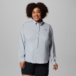 Columbia PFG Tamiami Long Sleeve Shirt - Cirrus Grey - 2X
